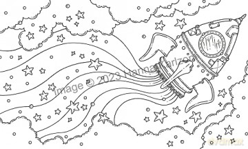 Space Colouring Book - Hanna Karlzon [KSIĄŻKA]
