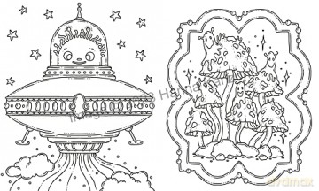 Space Colouring Book - Hanna Karlzon [KSIĄŻKA]