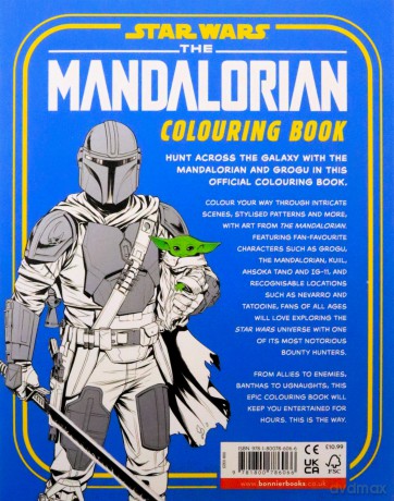 Star Wars The Mandalorian Colouring Book - Walt Disney [KSIĄŻKA]