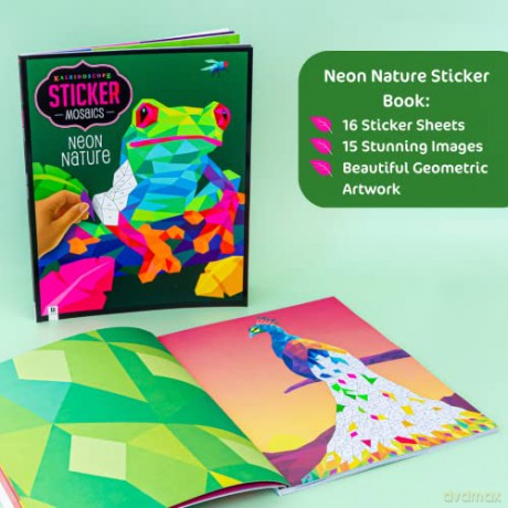 Sticker Mosaics Neon Nature [KSIĄŻKA]