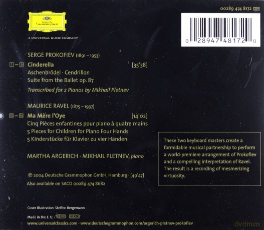 Martha Argerich,Mikhail Pletnev: Prokofiev:Cinderella-Suite,Ravel:Ma Mere [CD]