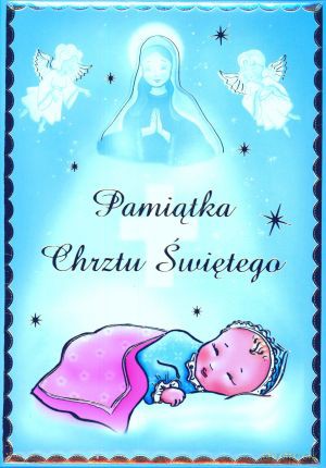 Pamiątka Chrztu Świętego Niebieska [KSIĄŻKA]
