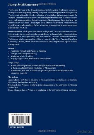 Strategic Retail Management - Zentes Joachim [KSIĄŻKA]