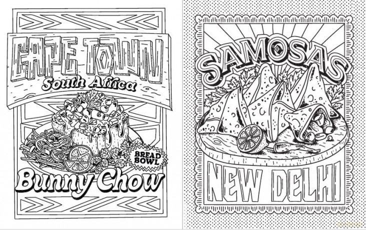Street Food Coloring Book - Alexander Rosso [KSIĄŻKA]