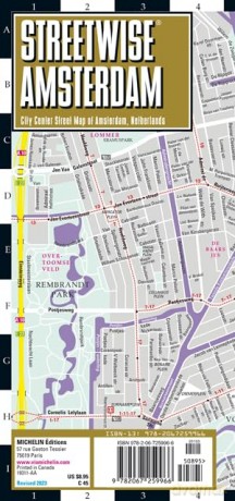 Streetwise Amsterdam Map Laminated - Michelin [KSIĄŻKA]