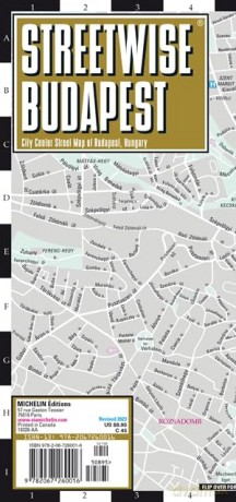 Streetwise Budapest Map Laminated - Michelin [KSIĄŻKA]