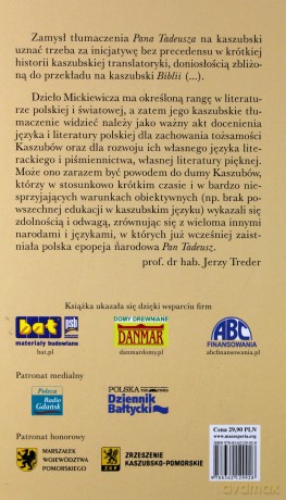 Pan Tadeusz Po Kaszubsku - Mickiewicz Adam [KSIĄŻKA]