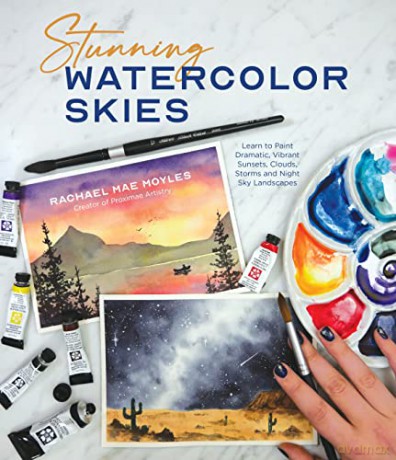 Stunning Watercolor Skies - Rachael Mae Moyles [KSIĄŻKA]