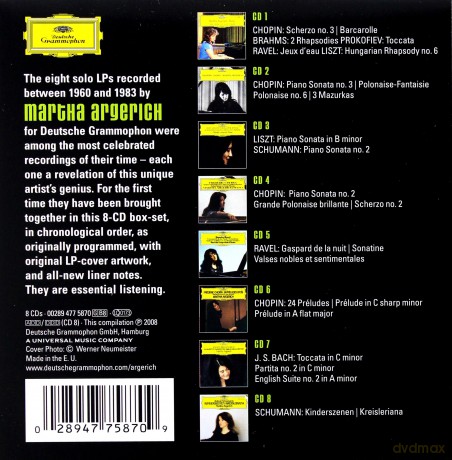 Martha Argerich: The Collection 1. The Solo Recordings [BOX] [8CD]