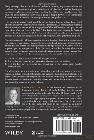 Succession Planning For Financial Advis - David Grau [KSIĄŻKA]