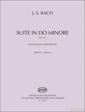 Suite In Do Minore Trascrizione Per Viol - Johann Sebasti Bach [KSIĄŻKA]