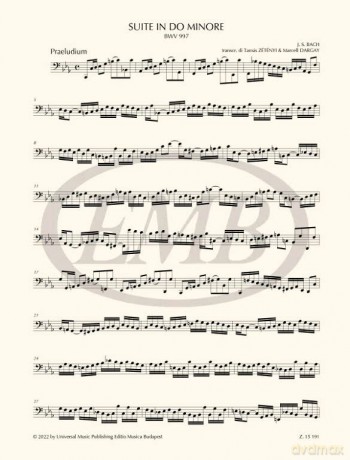 Suite In Do Minore Trascrizione Per Viol - Johann Sebasti Bach [KSIĄŻKA]