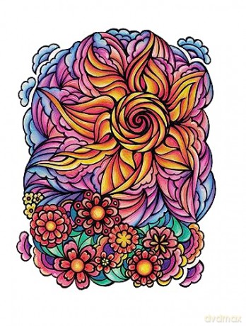 Sunrise Sunset Coloring Book - Miryam Adatto [KSIĄŻKA]