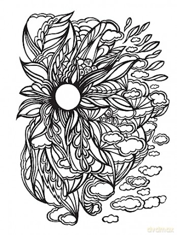 Sunrise Sunset Coloring Book - Miryam Adatto [KSIĄŻKA]
