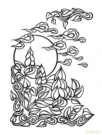 Sunrise Sunset Coloring Book - Miryam Adatto [KSIĄŻKA]