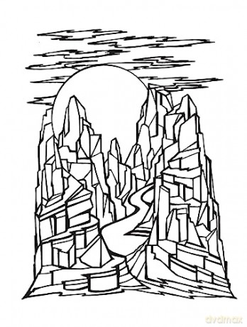 Sunrise Sunset Coloring Book - Miryam Adatto [KSIĄŻKA]