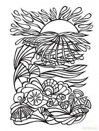 Sunrise Sunset Coloring Book - Miryam Adatto [KSIĄŻKA]