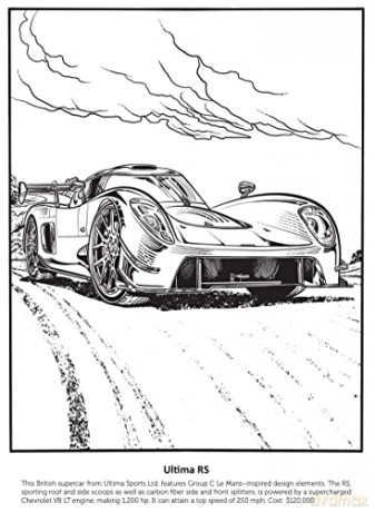 Supercars Coloring Book - Steven Petruccio [KSIĄŻKA]