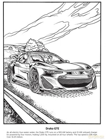 Supercars Coloring Book - Steven Petruccio [KSIĄŻKA]