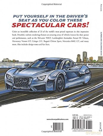 Supercars Coloring Book - Steven Petruccio [KSIĄŻKA]