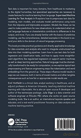 Supervised Machine Learning For Text Ana - Emil Hvitfeldt [KSIĄŻKA]
