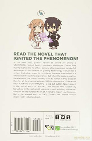 Sword Art Online 1 Aincrad Novel - Reki Kawahara [KSIĄŻKA]