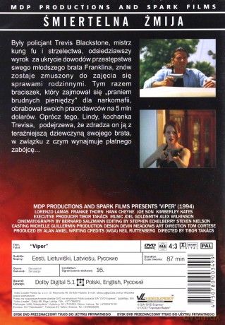 Śmiertelna Żmija  (VIPER) 1994) [DVD]