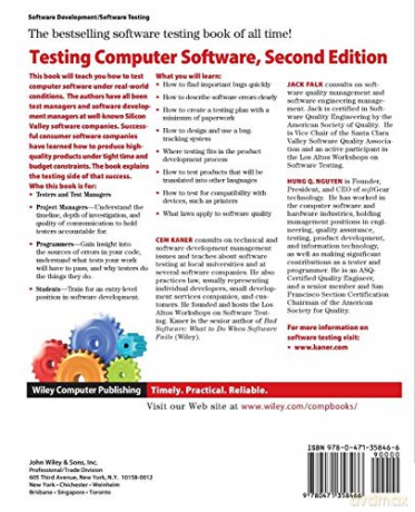 Testing Computer Software - Cem Kaner [KSIĄŻKA]