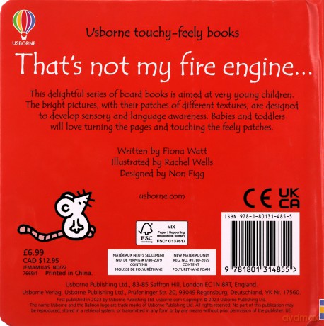 Thats Not My Fire Engine - Fiona Watt [KSIĄŻKA]
