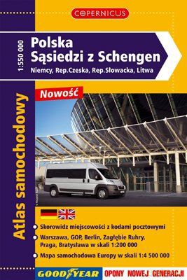Polska Sąsiedzi Z Schengen Atlas Samochodowy [KSIĄŻKA]