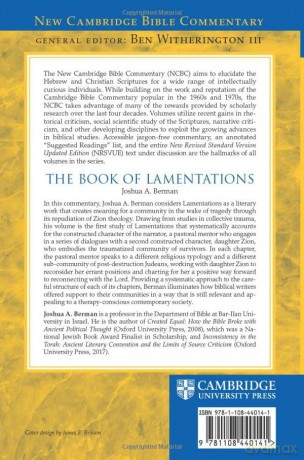 The Book Of Lamentations - Berman Joshua A. [KSIĄŻKA]