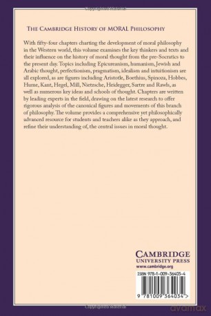 The Cambridge History Of Moral Philosop - Sacha Golob [KSIĄŻKA]