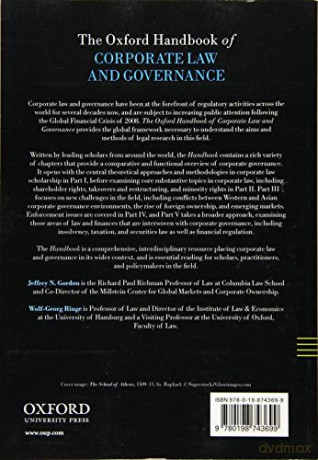 The Oxford Handbook Of Corporate Law An [KSIĄŻKA]