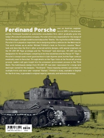 The Porsche Tiger And Ferdinand Tank De - Michael Fr Hlich [KSIĄŻKA]