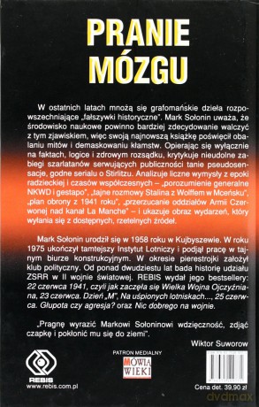 Pranie Mózgu. Fałszywa Historia Wielkiej Wojny - Sołonin M. [KSIĄŻKA]