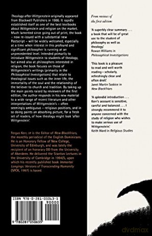 Theology After Wittgenstein - Fergus Kerr [KSIĄŻKA]