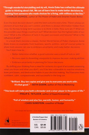 Thinking In Bets - Annie Duke [KSIĄŻKA]