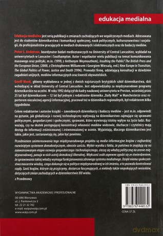 Przyszłość Dziennikarstwa W Dojrzałych Demokracjach - Anderson [KSIĄŻKA]