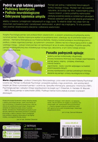 Psychologia Pamięci Badania Teorie Zastosowania - Jagodzińska M. [KSIĄŻKA]