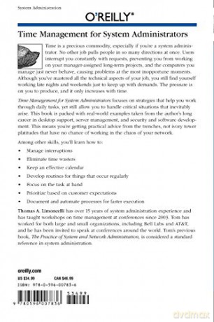 Time Management For System Admini - T Limoncelli [KSIĄŻKA]