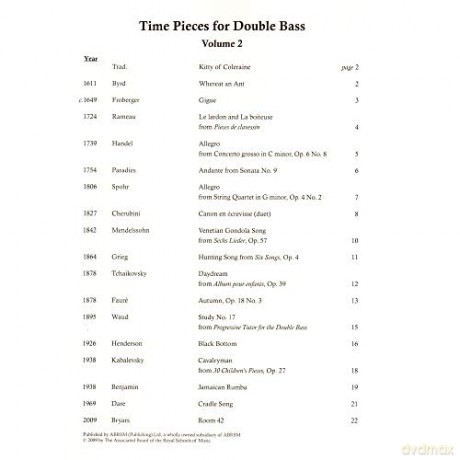 Time Pieces For Double Bass Vol 2 [KSIĄŻKA]