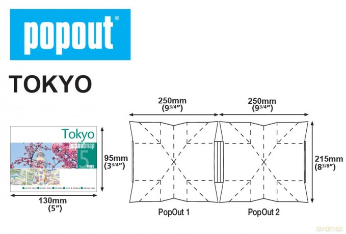 Tokyo Popout Map - Popout Maps [KSIĄŻKA]