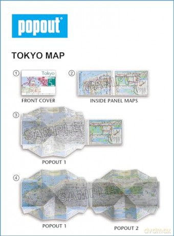 Tokyo Popout Map - Popout Maps [KSIĄŻKA]