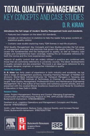 Total Quality Management - D.R Kiran [KSIĄŻKA]