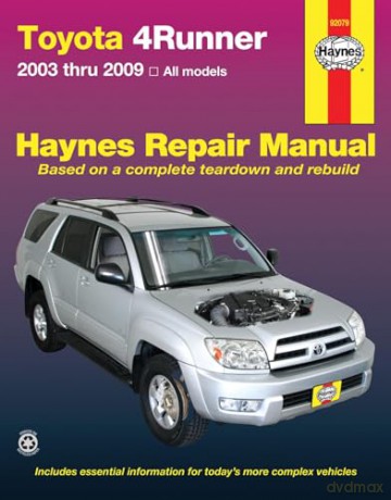 Toyota 4runner 2003 To 2009 [KSIĄŻKA]