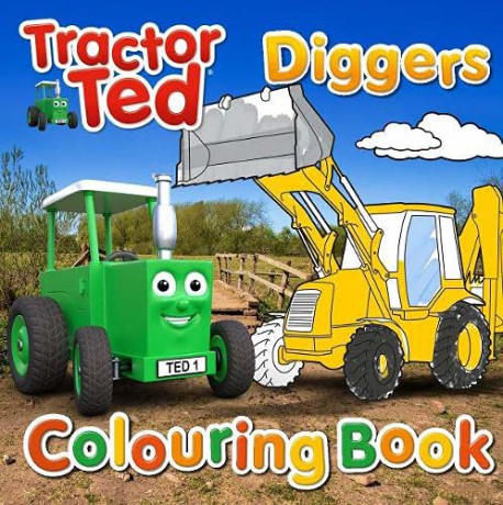 Tractor Ted Colouring Book - Diggers - Alexandra Heard [KSIĄŻKA]