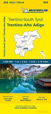 Trentino Michelin Local Map 354 - Michelin [KSIĄŻKA]