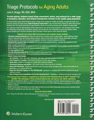 Triage Protocols For Aging Adults - Julie K Briggs [KSIĄŻKA]