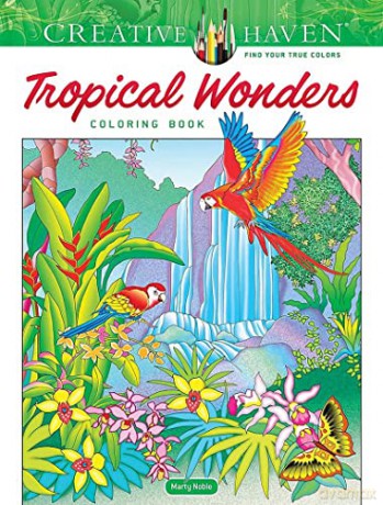 Tropical Wonders Coloring - Marty Noble [KSIĄŻKA]