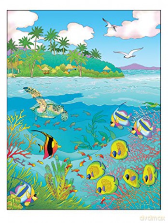 Tropical Wonders Coloring - Marty Noble [KSIĄŻKA]